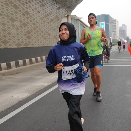 Race photo from KEMLU RUN 2026