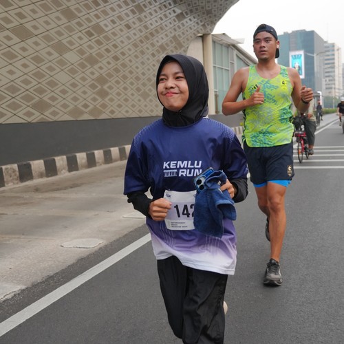 Race photo from KEMLU RUN 2026