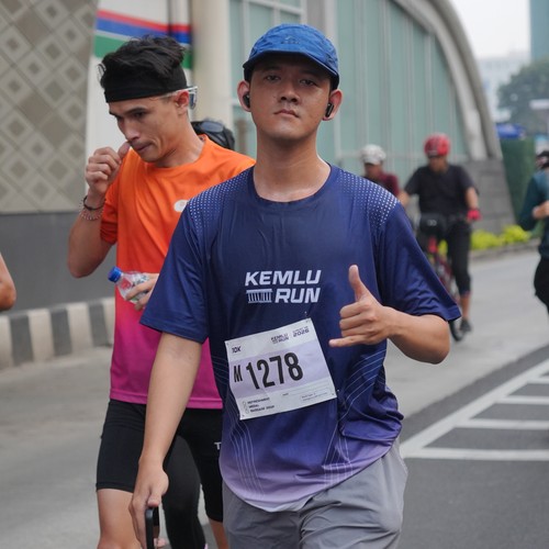Race photo from KEMLU RUN 2026