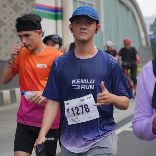 Race photo from KEMLU RUN 2026