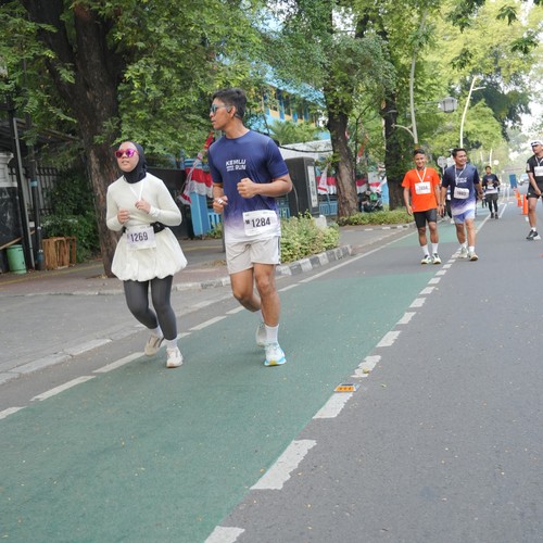 Race photo from KEMLU RUN 2026