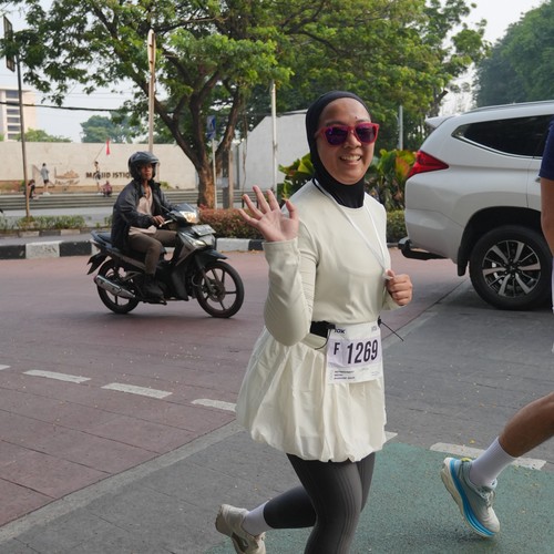 Race photo from KEMLU RUN 2026