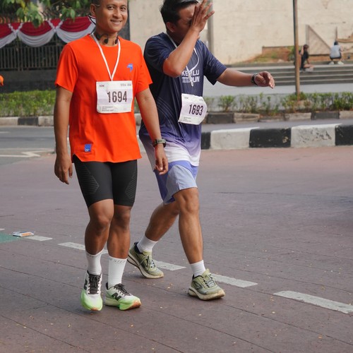 Race photo from KEMLU RUN 2026