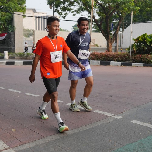 Race photo from KEMLU RUN 2026
