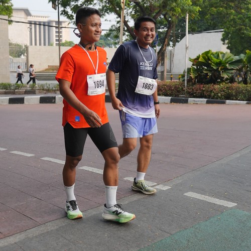 Race photo from KEMLU RUN 2026