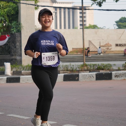 Race photo from KEMLU RUN 2026