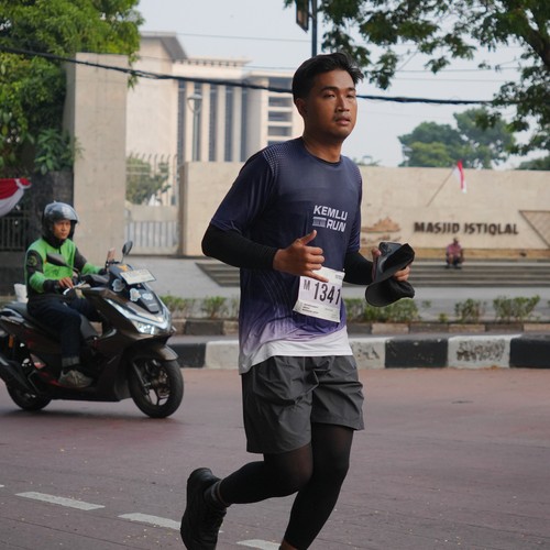 Race photo from KEMLU RUN 2026