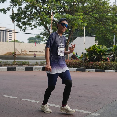 Race photo from KEMLU RUN 2026