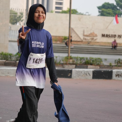 Race photo from KEMLU RUN 2026