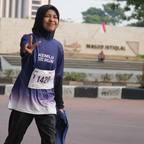 Race photo from KEMLU RUN 2026