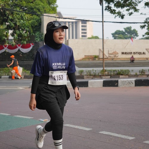 Race photo from KEMLU RUN 2026