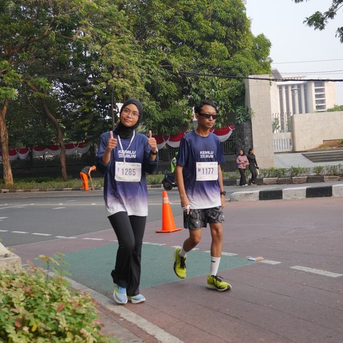 Race photo from KEMLU RUN 2026