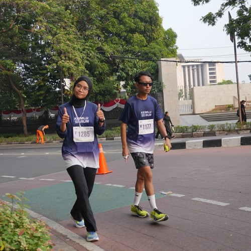 Race photo from KEMLU RUN 2026