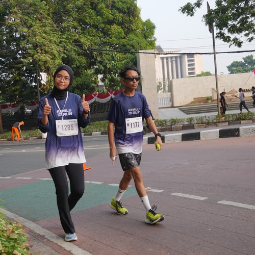 Race photo from KEMLU RUN 2026