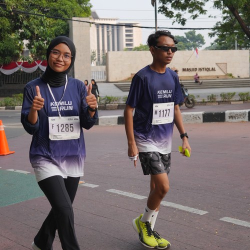 Race photo from KEMLU RUN 2026