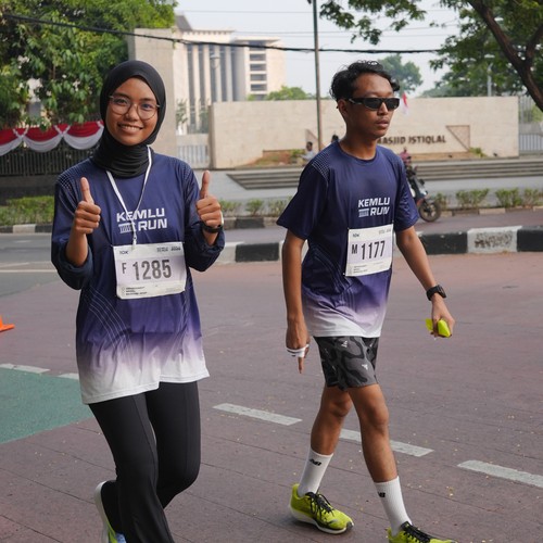 Race photo from KEMLU RUN 2026