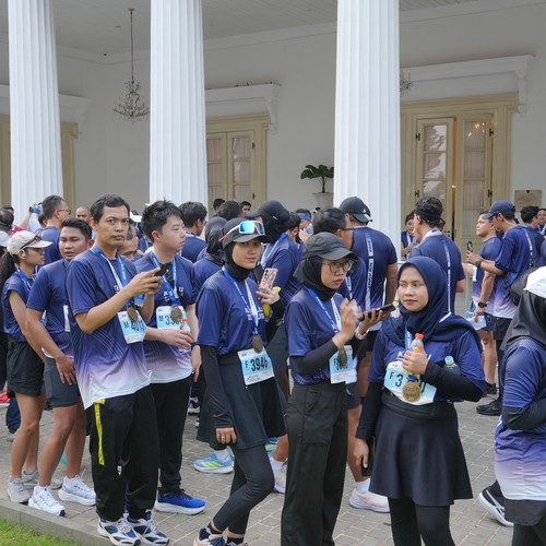 Race photo from KEMLU RUN 2026