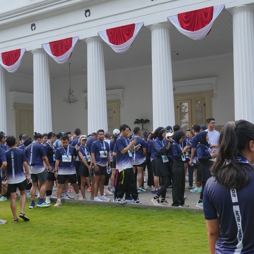 Race photo from KEMLU RUN 2026