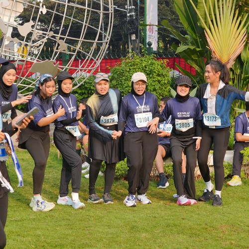 Race photo from KEMLU RUN 2026