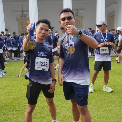 Race photo from KEMLU RUN 2026