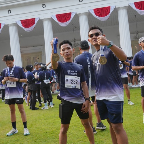 Race photo from KEMLU RUN 2026