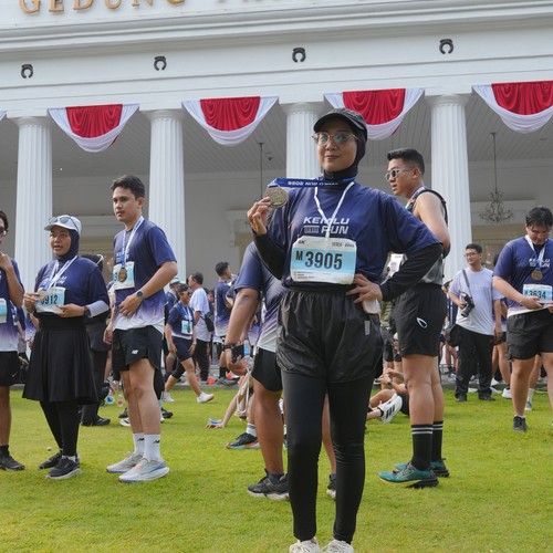 Race photo from KEMLU RUN 2026