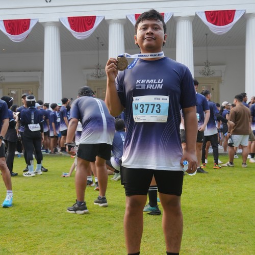 Race photo from KEMLU RUN 2026