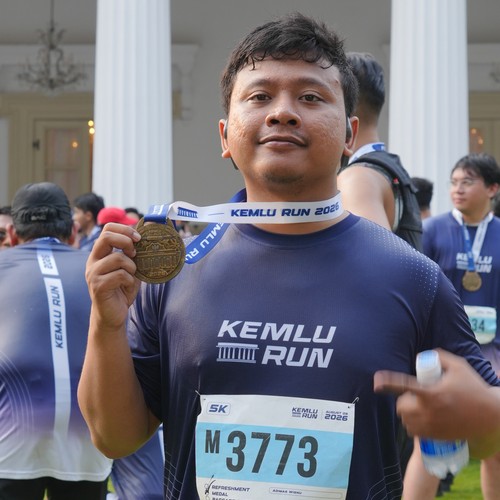 Race photo from KEMLU RUN 2026