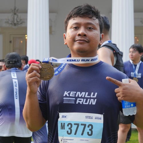 Race photo from KEMLU RUN 2026