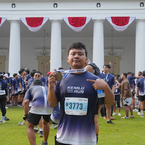 Race photo from KEMLU RUN 2026