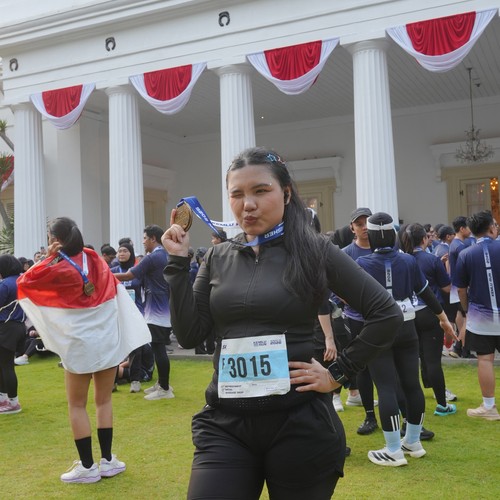 Race photo from KEMLU RUN 2026