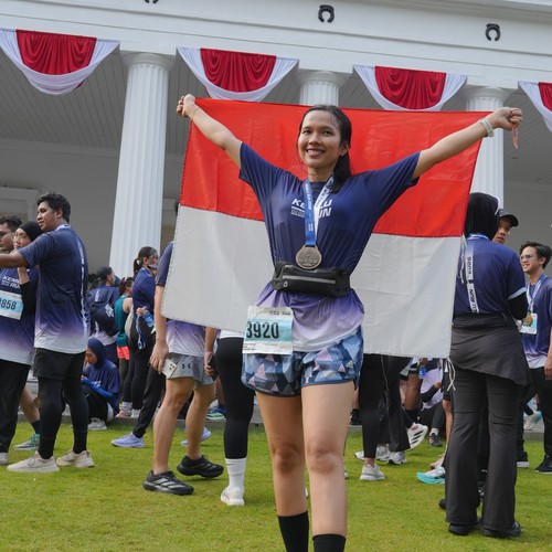 Race photo from KEMLU RUN 2026