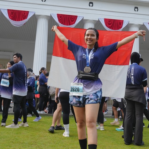 Race photo from KEMLU RUN 2026