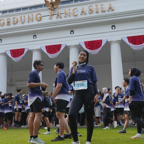 Race photo from KEMLU RUN 2026