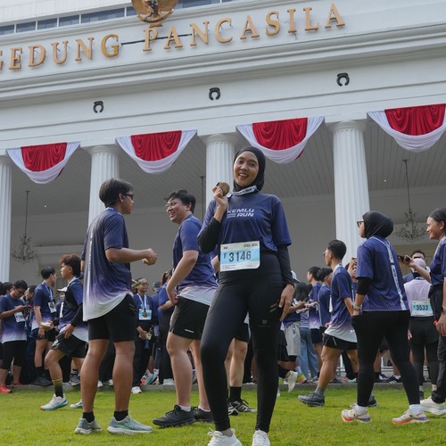 Race photo from KEMLU RUN 2026