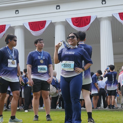 Race photo from KEMLU RUN 2026