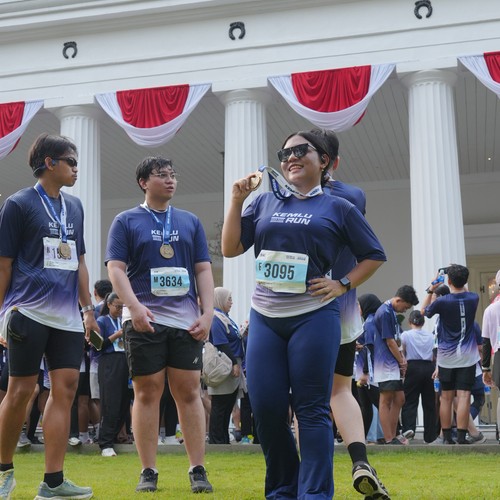 Race photo from KEMLU RUN 2026