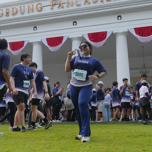 Race photo from KEMLU RUN 2026