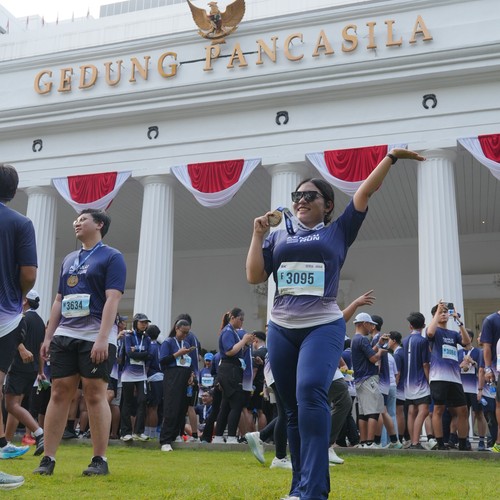 Race photo from KEMLU RUN 2026
