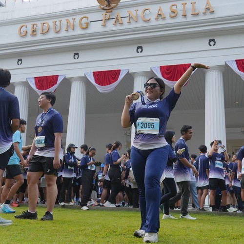 Race photo from KEMLU RUN 2026