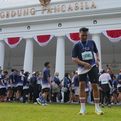 Race photo from KEMLU RUN 2026