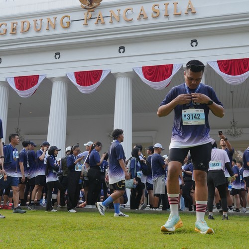 Race photo from KEMLU RUN 2026