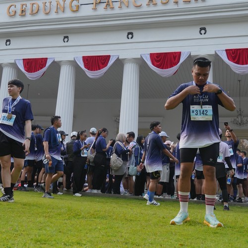 Race photo from KEMLU RUN 2026
