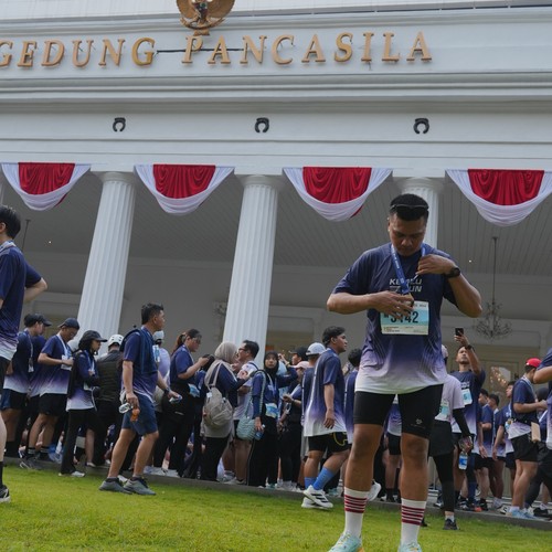 Race photo from KEMLU RUN 2026