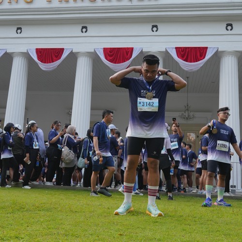 Race photo from KEMLU RUN 2026