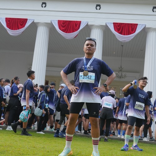 Race photo from KEMLU RUN 2026