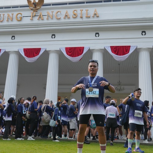 Race photo from KEMLU RUN 2026