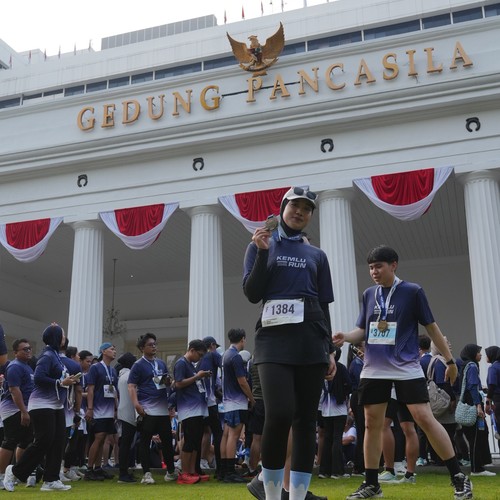 Race photo from KEMLU RUN 2026