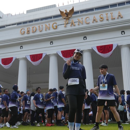 Race photo from KEMLU RUN 2026