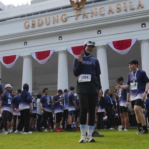 Race photo from KEMLU RUN 2026